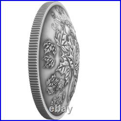 2018 Canada $50 Maple Leaves in Motion 5 oz Pure Silver Coin