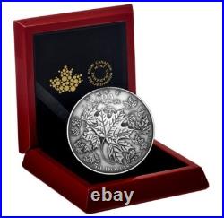 2018 Canada $50 Maple Leaves in Motion 5 oz Pure Silver Coin