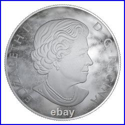 2018 Canada $50 Nature's Light Show Moonlit Tranquility 5 oz Pure Silver Coin