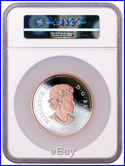 2018 Canada Big Coin Voyageur Dollar 5 oz Silver Gilt $1 NGC PF70 UC ER SKU50143
