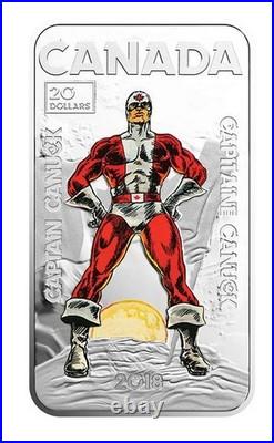 2018 Canada Captain Canuck $20 Pure Silver Coin