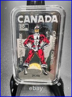 2018 Canada Captain Canuck $20 Pure Silver Coin