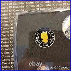 2018 Canada Fine Silver Colourised Proof Coin Set Color Coins #coinsofcanada