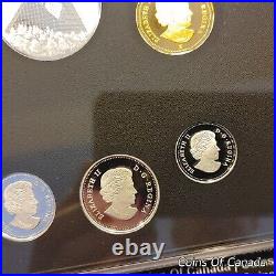 2018 Canada Fine Silver Colourised Proof Coin Set Color Coins #coinsofcanada