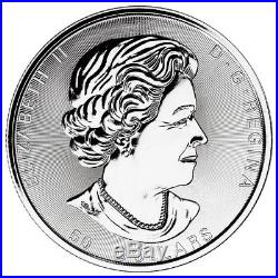2018 Canada Magnificent Maple Leaves 10 oz. Silver $50 Coin GEM BU SKU53164