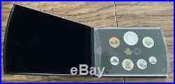 2018 Canada Pure Silver Coloured 6 Coin Proof Circulation Set With Medallion