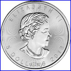 2018 Canada Silver Maple Leaf 1 oz $5 1 Roll Twenty-five 25 BU Coins f