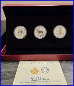 2018 Canada The Coins That Never Were! 3-Coin Set 1oz Fine Silver Coins RCM