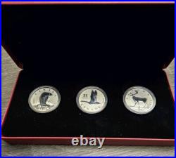 2018 Canada The Coins That Never Were! 3-Coin Set 1oz Fine Silver Coins RCM