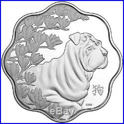 2018 Canada Year of the Dog Silver Lunar Lotus Proof $15 Coin OGP SKU48854