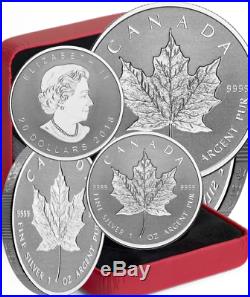 2018 Canada's Silver Incuse Maple Leaf 30th Anniversary $20 1OZ Silver Coin SML
