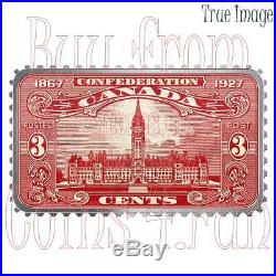 2018 Canada's Stamps-Parliament Building-1927-Confederation-$20 Pure Silver Coin
