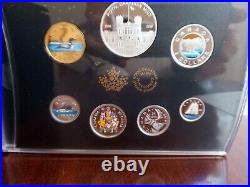 2018 FINE SILVER COLORIZED CLASSIC CANADA COINS, 7 coin set 1422