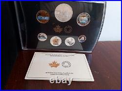2018 FINE SILVER COLORIZED CLASSIC CANADA COINS, 7 coin set 1422