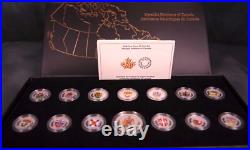 2018 Fine Silver 14-coin Set Heraldic Emblems of Canada 99.99%