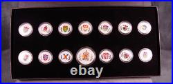 2018 Fine Silver 14-coin Set Heraldic Emblems of Canada 99.99%
