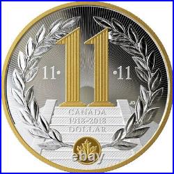 2018'First World War Armistice' Spl-Edition Prf Fine Silver $1 Coin(18472)OOAK