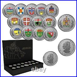 2018 HERALDIC EMBLEMS OF CANADA Silver Proof Coin Set Canada RCM