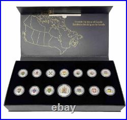 2018 HERALDIC EMBLEMS OF CANADA Silver Proof Coin Set Canada RCM