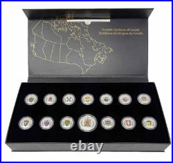 2018 HERALDIC EMBLEMS OF CANADA Silver Proof Coin Set Canada RCM