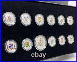 2018 HERALDIC EMBLEMS OF CANADA Silver Proof Coin Set Canada RCM
