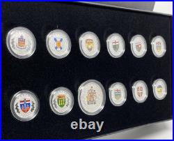 2018 HERALDIC EMBLEMS OF CANADA Silver Proof Coin Set Canada RCM