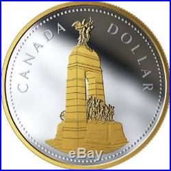 2018'National War Memorial Canada Renewed Silver Dollar' Proof 2 oz Coin