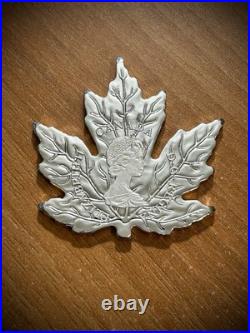 2018 RCM $20 Canadian Maple Leaf Shaped-30th Anniversary 1 oz Fine Silver