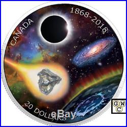 2018'Royal Astronomical Society of Canada-150th Ann.'$20 Fine Silver Coin18540