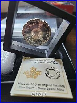 2018 Star Trek Deep Space Nine $20 1OZ Pure Silver Proof Coloured Canada Coin