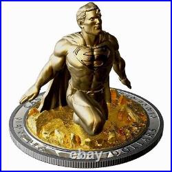 2018 Superman Last Son of Krypton 10 Oz Silver Sculpture $100 Coin Canada