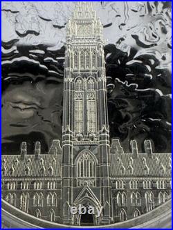 2019 1oz SILVER COIN. LIGHTS OF PARLIAMENT HILL. WITH OGP+ COA+ BLACK LIGHT