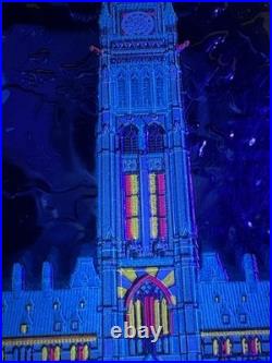 2019 1oz SILVER COIN. LIGHTS OF PARLIAMENT HILL. WITH OGP+ COA+ BLACK LIGHT