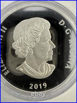 2019 1oz SILVER COIN. LIGHTS OF PARLIAMENT HILL. WITH OGP+ COA+ BLACK LIGHT