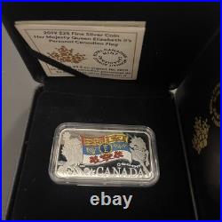 2019 $25 Canada Queen Elizabeth II Personal Flag -1.5 oz Pure Silver Coin