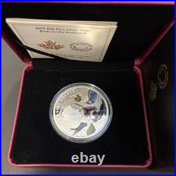 2019 (2 oz.) Pure Silver Coloured Coin Birds in the Backyard