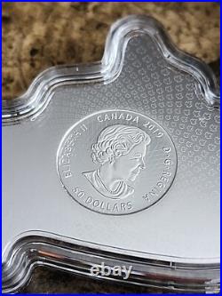 2019 $50 Fine. 9999 Silver Coin The Canadian Landscape Beautiful Unique, Mint