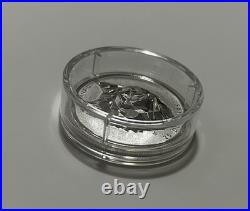 2019.999 Fine Silver Multifaceted Wolf Coin From The Canadian Mint