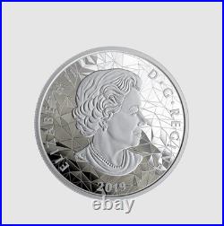 2019.999 Fine Silver Multifaceted Wolf Coin From The Canadian Mint