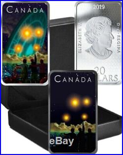 2019 CANADA $20 SHAG HARBOUR UFO Glow-in-the-Dark 1oz Proof Silver Coin