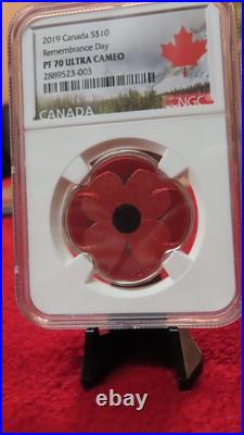 2019 Canada $10 Remembrance Day Proof. 9999 Silver Coin First Releases NGC PF 70 2019 Canada $10 Remembrance Day Proof. 9999 Silver Coin First Releases NGC PF 70