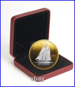 2019 Canada 10c Big Coin Bluenose 5 Ounce Pure Silver Coin