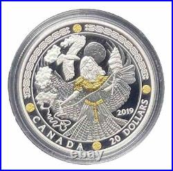 2019 Canada 1oz Fine Silver $20 Norse Gods Thor, Frigg, Oden 3 Coin Set #33-03