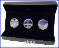 2019 Canada 1oz Fine Silver Sky Wonders 3-Coin Set #34-01