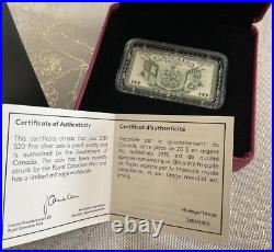 2019 Canada 20$. 9999 Pure Silver Coin Historical Stamps Coat Of Arms And Flags