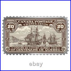 2019 Canada $20 Fine Silver Coin Historical Stamps Arrival of Cartier 1535