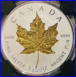 2019 Canada $20 Gilt MAPLE LEAF Incuse 40th ANNIVERSARY NGC PF70REV PF FDOI