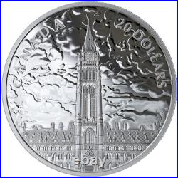 2019 Canada $20 Lights on Parliament Hill 1 oz Fine Silver Coin