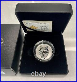 2019 Canada $25 Fine Silver Coin Multifaceted Animal Head Wolf