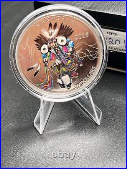 2019 Canada 2 oz $30 Fine Silver Coin Fancy Dance